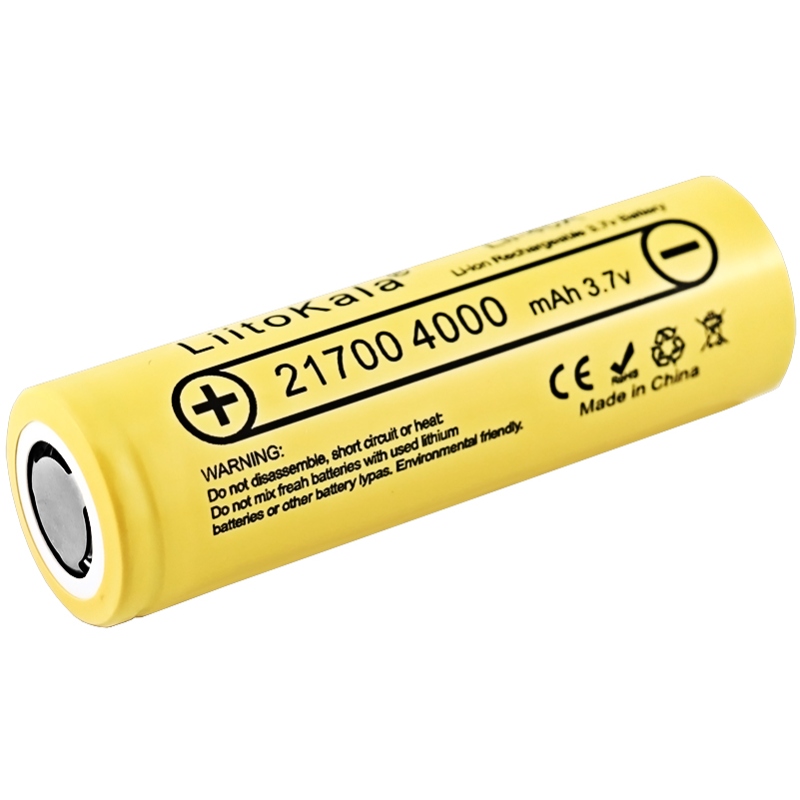 Акумулятор 21700 LiitoKala, Lii-40A, 4000mAh, 3.7V li-ion battery, 1 pcs (Lii-40A) на малюнкі №2