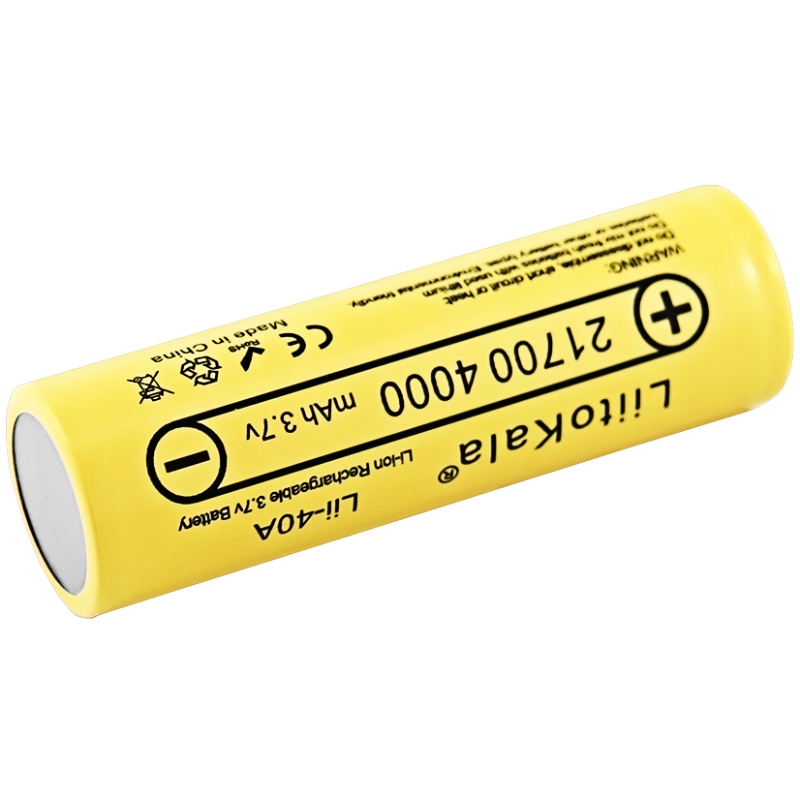 Акумулятор 21700 LiitoKala, Lii-40A, 4000mAh, 3.7V li-ion battery, 1 pcs (Lii-40A) на малюнкі №3