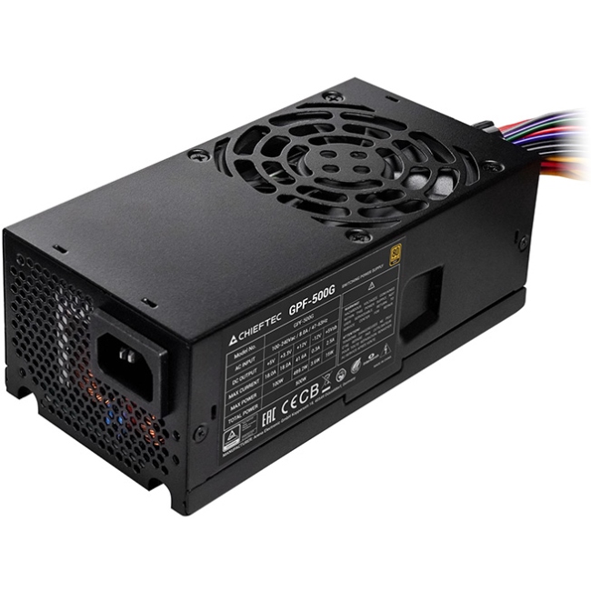 БЖ 500W Chieftec SMART 80 mm fan, 80Plus Gold, TFX, bulk (GPF-500G) на малюнкі №2