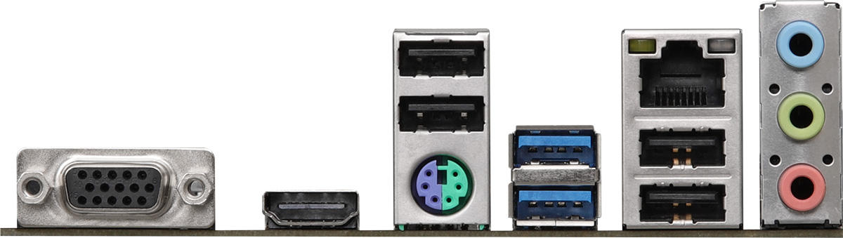 ASRock (1700/H610, 2*DDR4, 1xPCIex16, HDMI/VGA, 4xSATA, M.2, GLan, 7.1ch, mATX (H610M-HVS/M.2 R2.0) на малюнкі №4