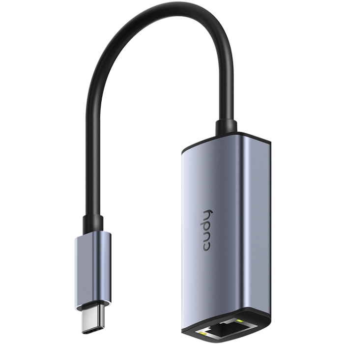 Перехідник USB 3.0 Type-C -- Ethernet RJ45 2500 Mb Cudy (UE25C) на малюнкі №1
