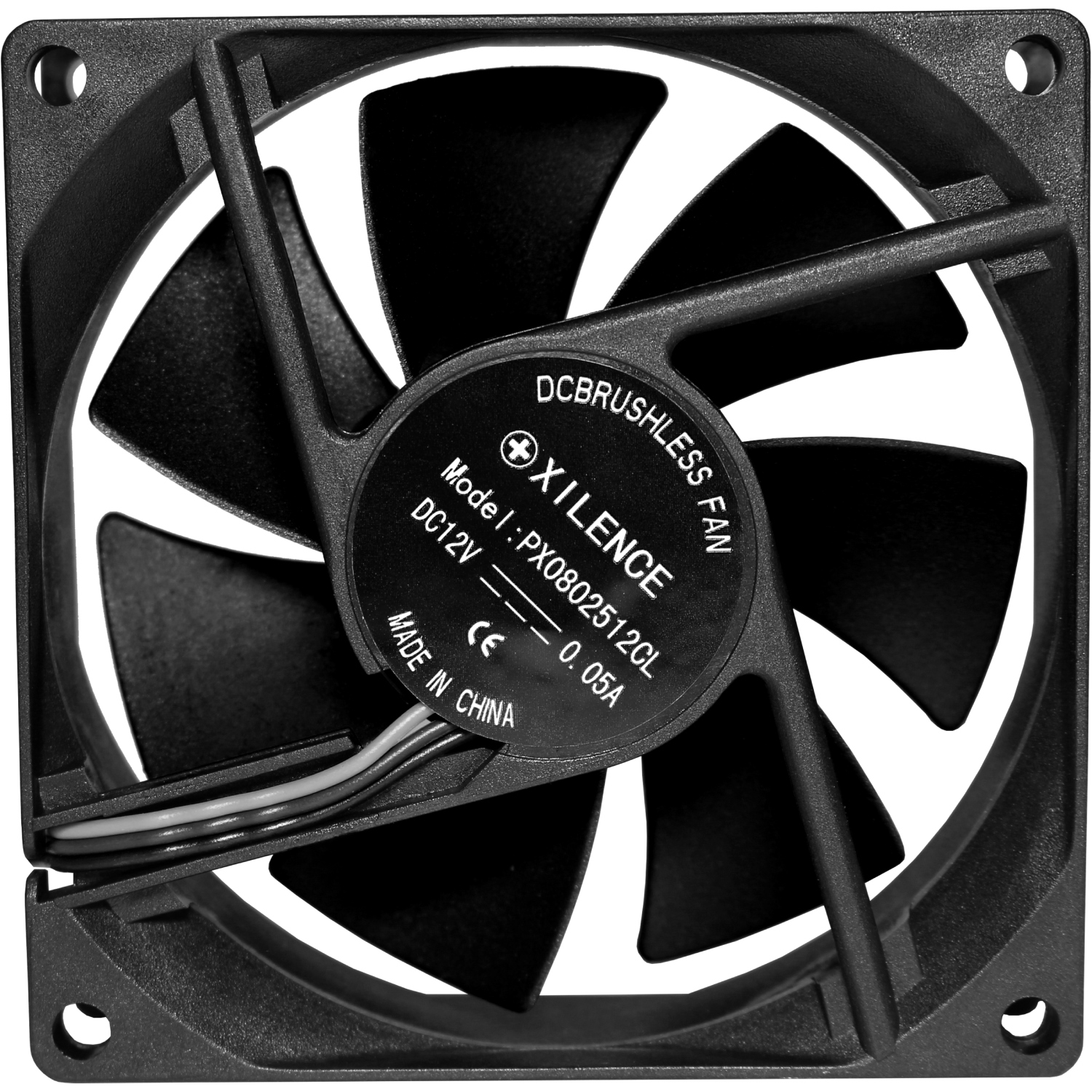 Вентилятор для корпуса 80mm Xilence XPF80.B Black, Retail Box (XF137) на малюнкі №4
