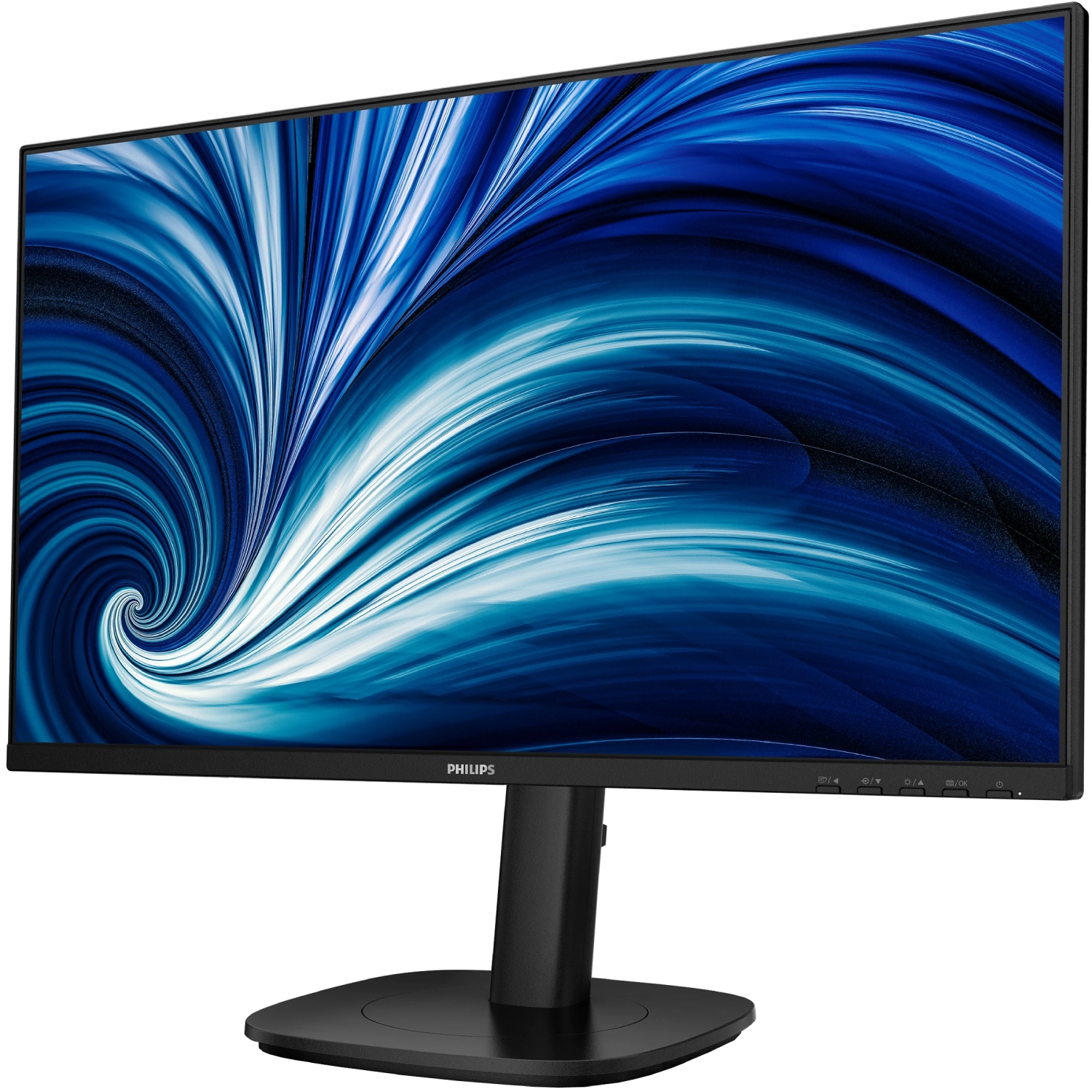 TFT 23.8 Philips 24B2N3200J, IPS, 120Гц, VGA, HDMI, DP, USB-hub, HAS, Pivot, колонки (24B2N3200J/00) Чорний на малюнкі №3