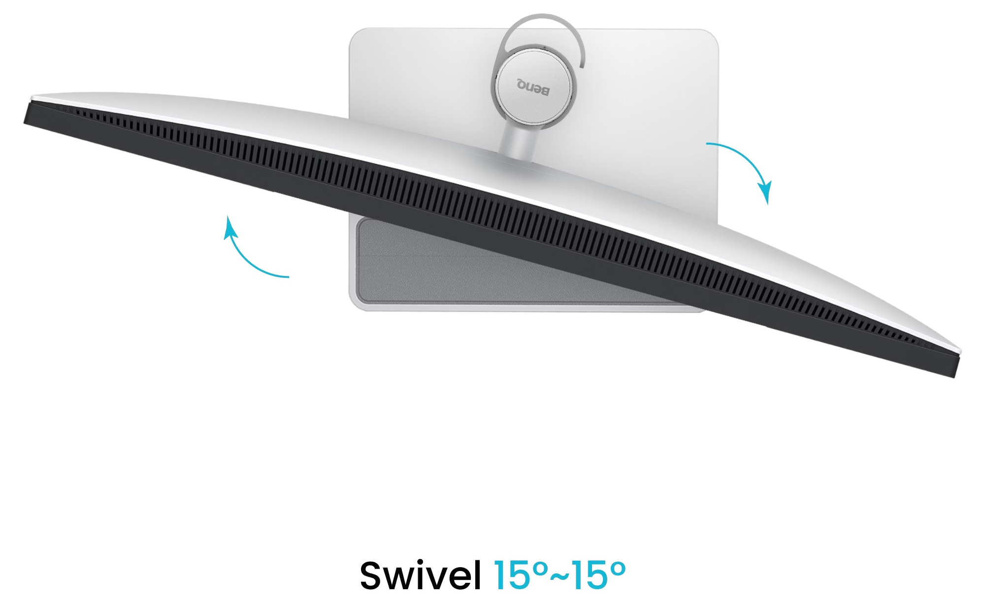 TFT 31.5 BenQ MA320UG, IPS, 4K, 120Hz, 2хHDMI, USB-C, HAS, Pivot, кол, сріблясто-сірий (9H.LP1LA.TBE) Сріблястий із сірим на малюнкі №6