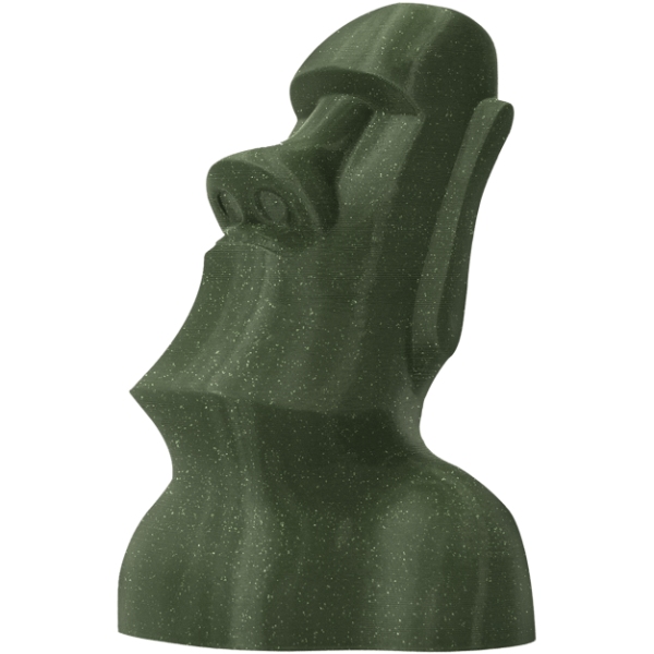 Пластик (Filament) WINKLE PLA HD 1кг, 1.75мм, блискучий, хакі (PHD01000175VERMILWNK) Зелений на малюнкі №3
