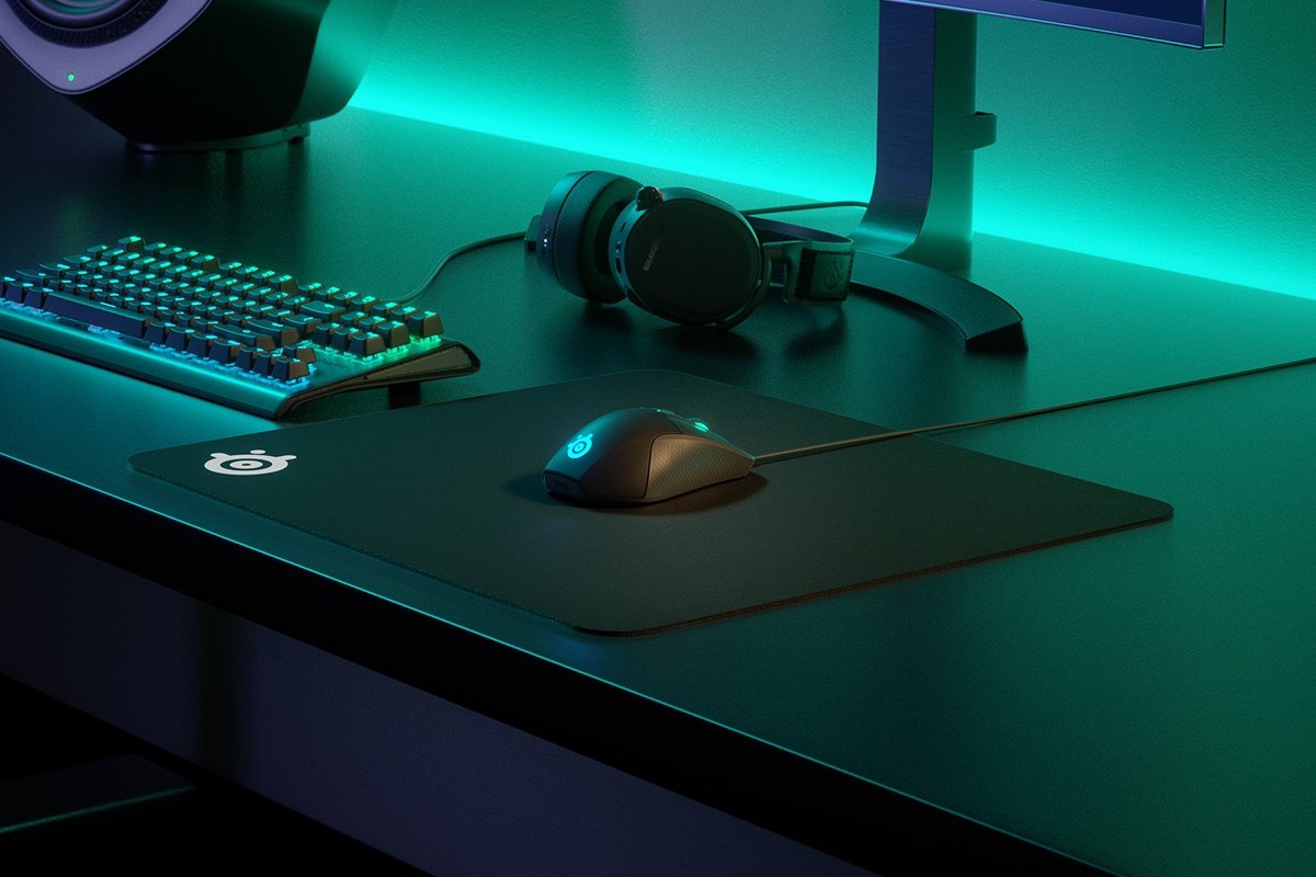 Ігрова поверхня SteelSeries QcK Large 450х400х2мм (63003) Чорний на малюнкі №4