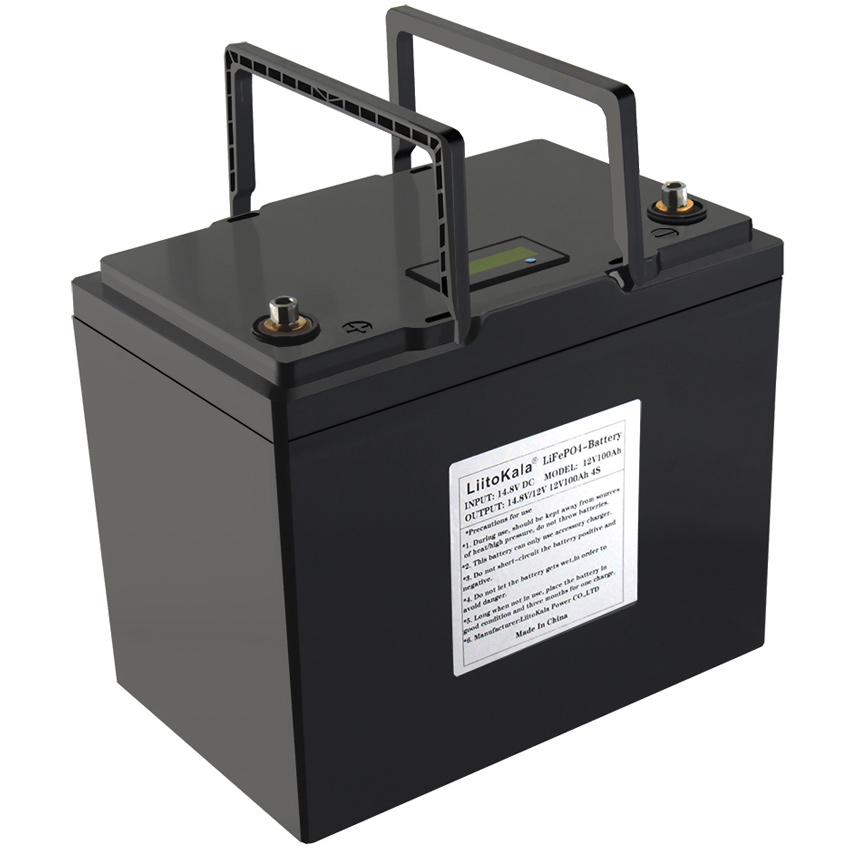 Акумуляторна батарея LiitoKala LiFePO4 12V100Ah, LCD (12V100Ah LiFePO4 LCD) на малюнкі №2