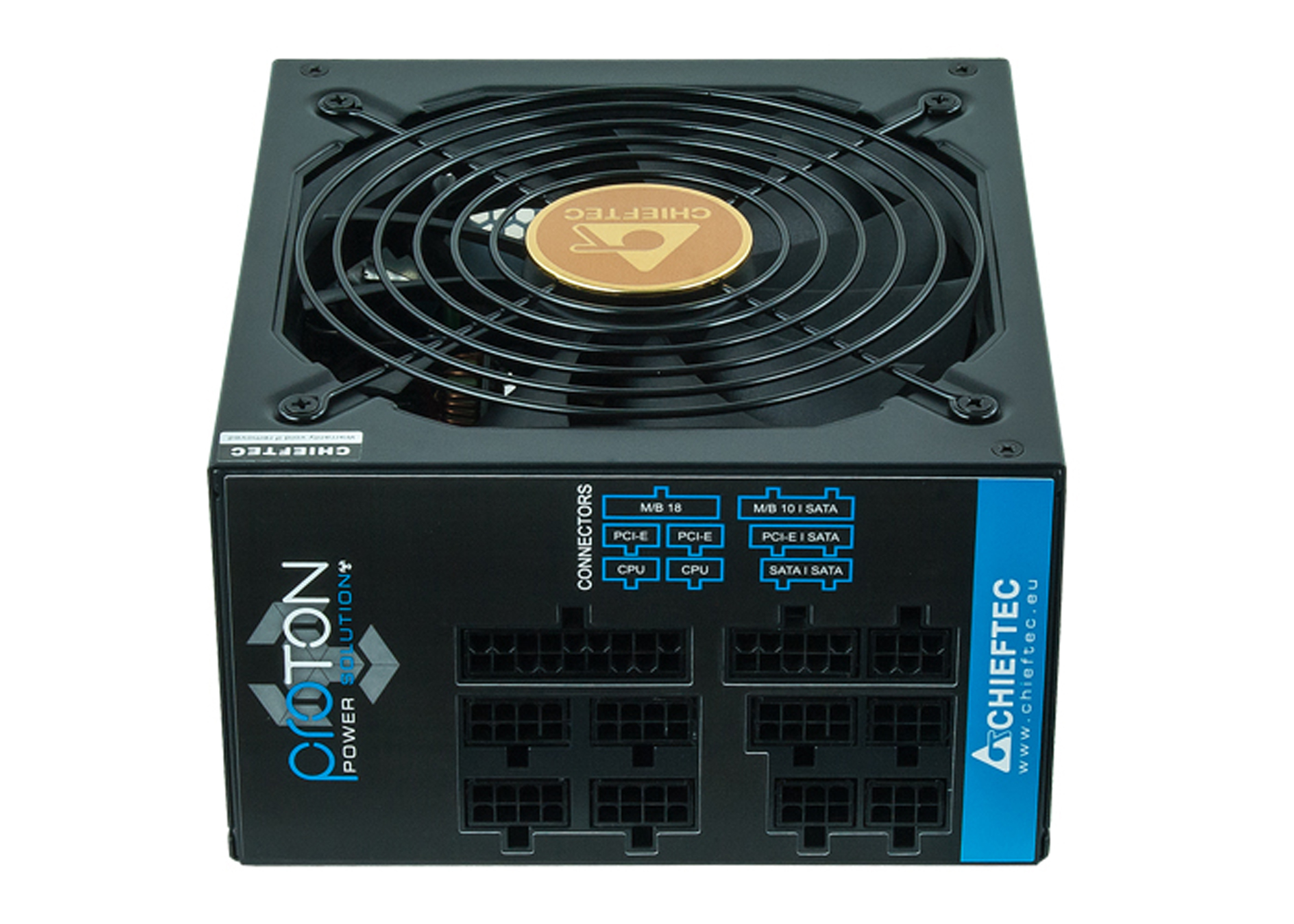 БЖ 850W Chieftec PROTON BDF-850C, 140mm Fan, Modular, 80+ Bronze Retail Box (BDF-850C) на малюнкі №2
