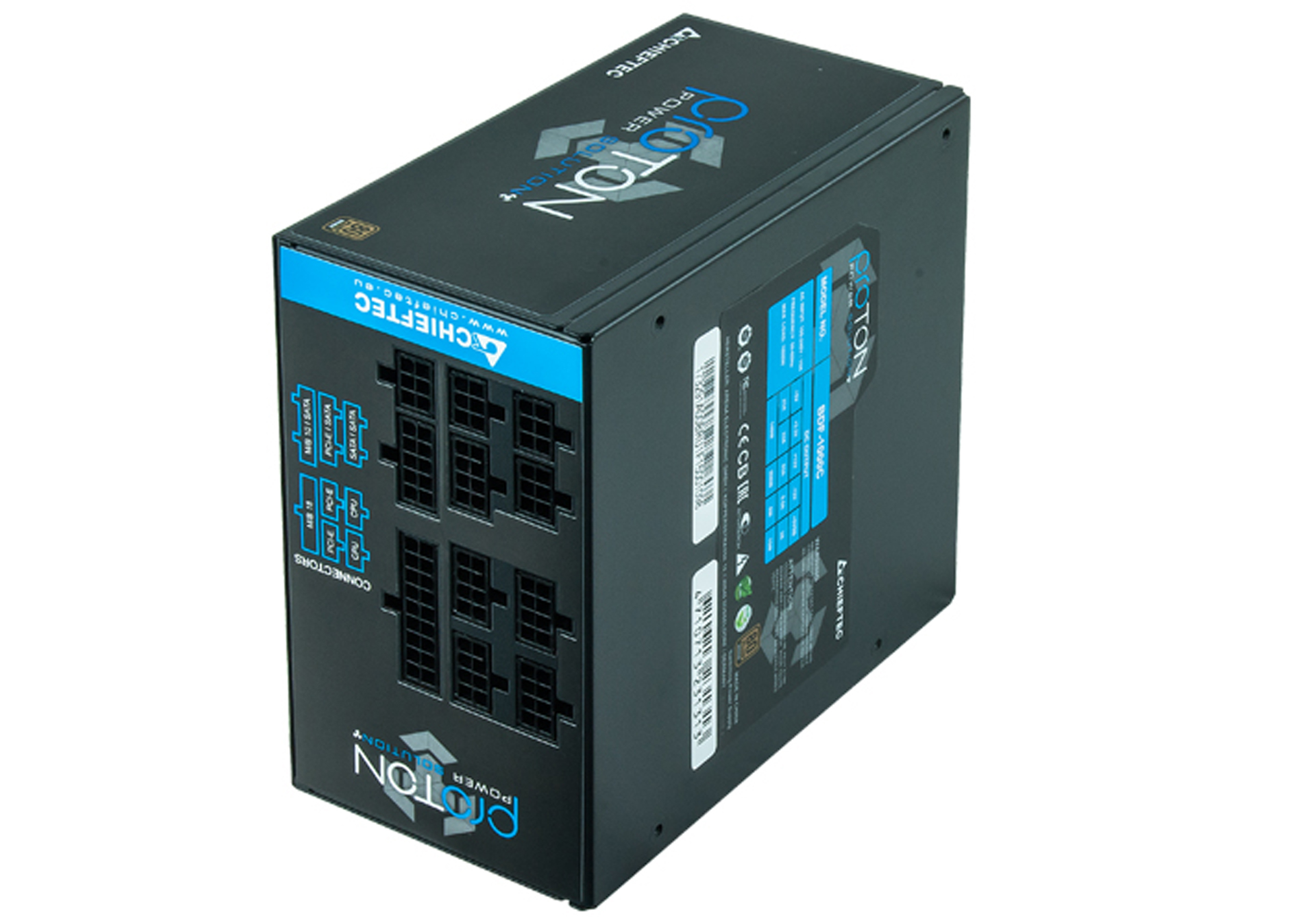 БЖ 850W Chieftec PROTON BDF-850C, 140mm Fan, Modular, 80+ Bronze Retail Box (BDF-850C) на малюнкі №4