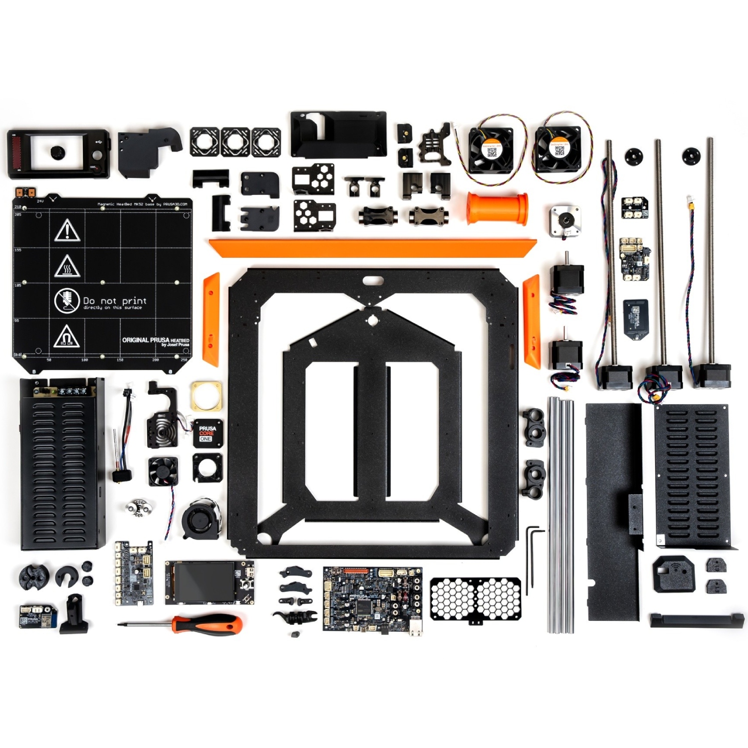 Принтер 3D Prusa CORE One+ KIT (FDM 1.75mm 250x220x270 mm USB Ethernet WiFi чорний) DIY kit (PR-15277) на малюнкі №3