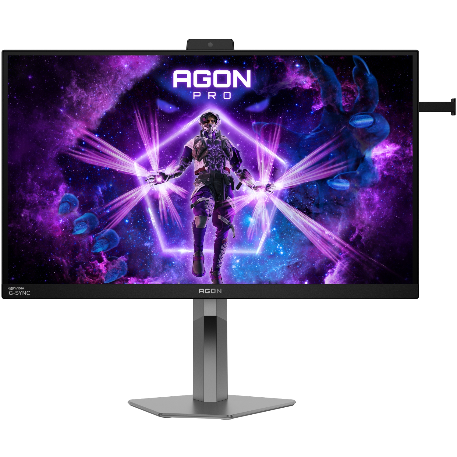 TFT 27 AOC AGON PRO AG276QSG2, QHD, Fast IPS, 360Гц, 0,3мс, 3xHDMI, DP, USB-hub, HAS, Pivot, чор.-с (AG276QSG2) чорний з сірим на малюнкі №1