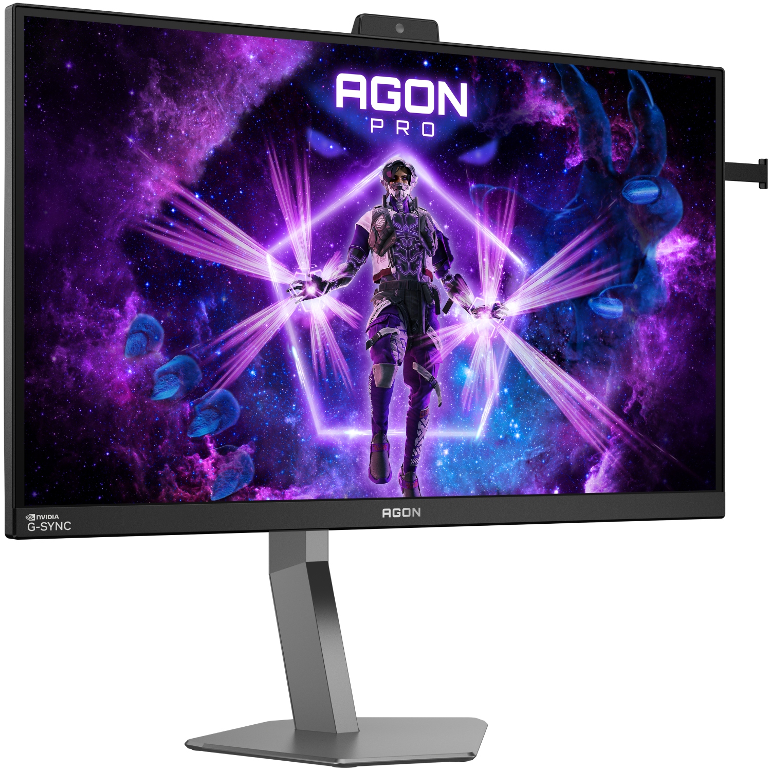 TFT 27 AOC AGON PRO AG276QSG2, QHD, Fast IPS, 360Гц, 0,3мс, 3xHDMI, DP, USB-hub, HAS, Pivot, чор.-с (AG276QSG2) чорний з сірим на малюнкі №2