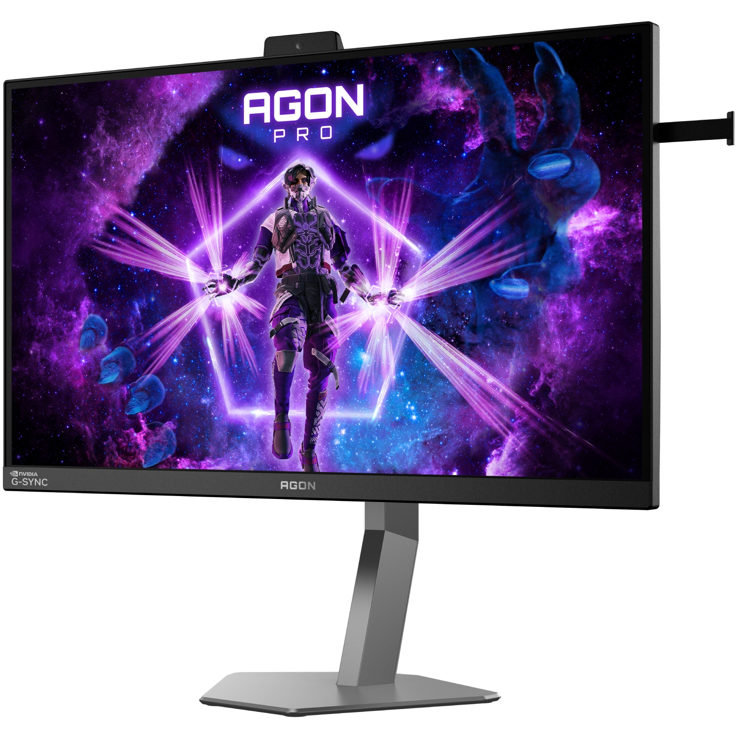 TFT 27 AOC AGON PRO AG276QSG2, QHD, Fast IPS, 360Гц, 0,3мс, 3xHDMI, DP, USB-hub, HAS, Pivot, чор.-с (AG276QSG2) чорний з сірим на малюнкі №3