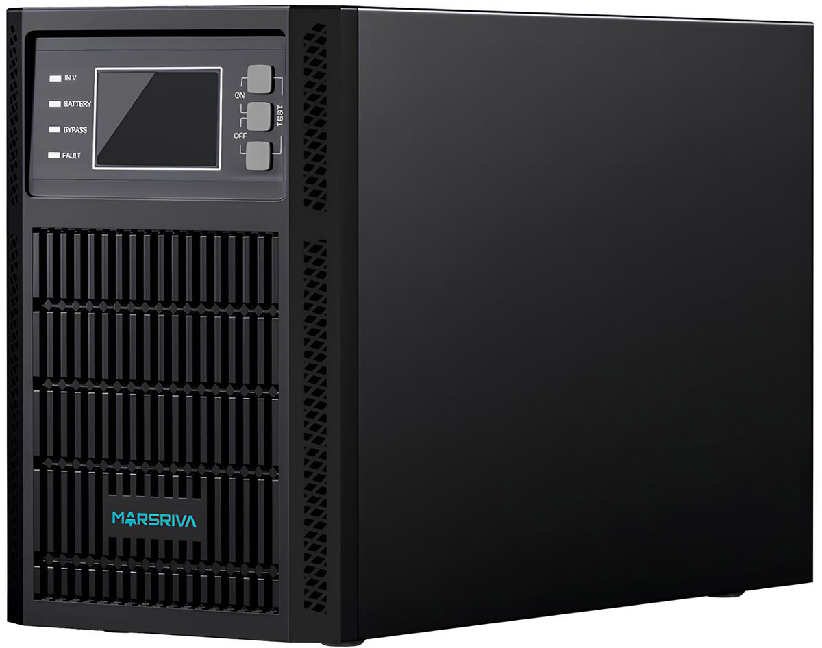 ДБЖ Marsriva MR-US2K, 2кВА/2кВт, Smart Online UPS, 2kVA, Shuko, 4*12V/9Ah (MR-US2K) на малюнкі №1