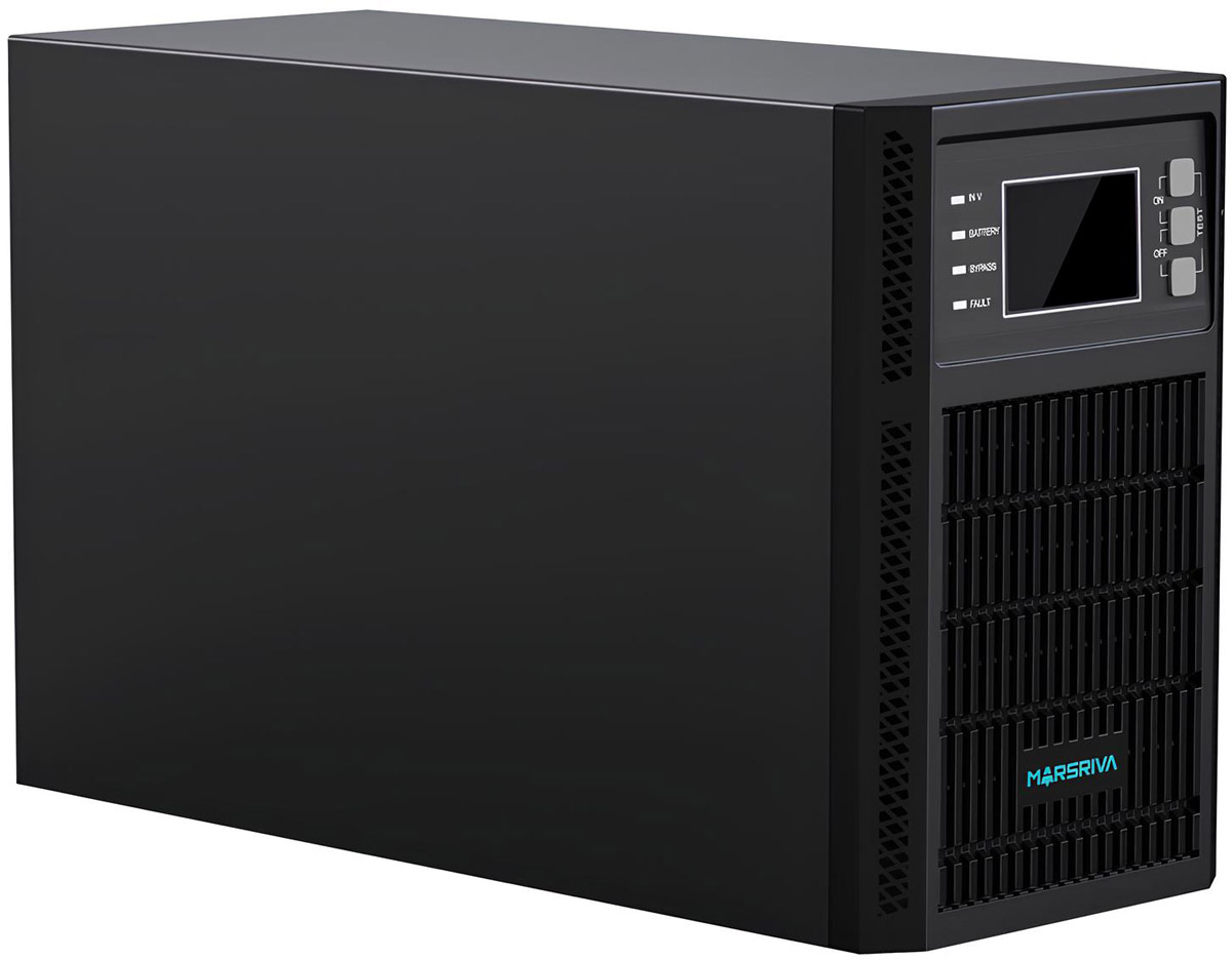 ДБЖ Marsriva MR-US2K, 2кВА/2кВт, Smart Online UPS, 2kVA, Shuko, 4*12V/9Ah (MR-US2K) на малюнкі №2