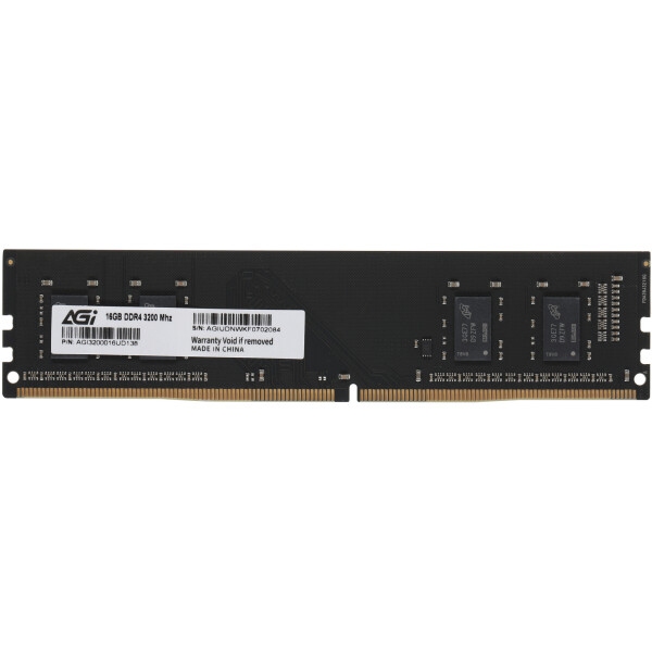 DDR4 16Gb 3200MHz AGI UD138, Retail (AGI320016UD138-ST) на малюнкі №1