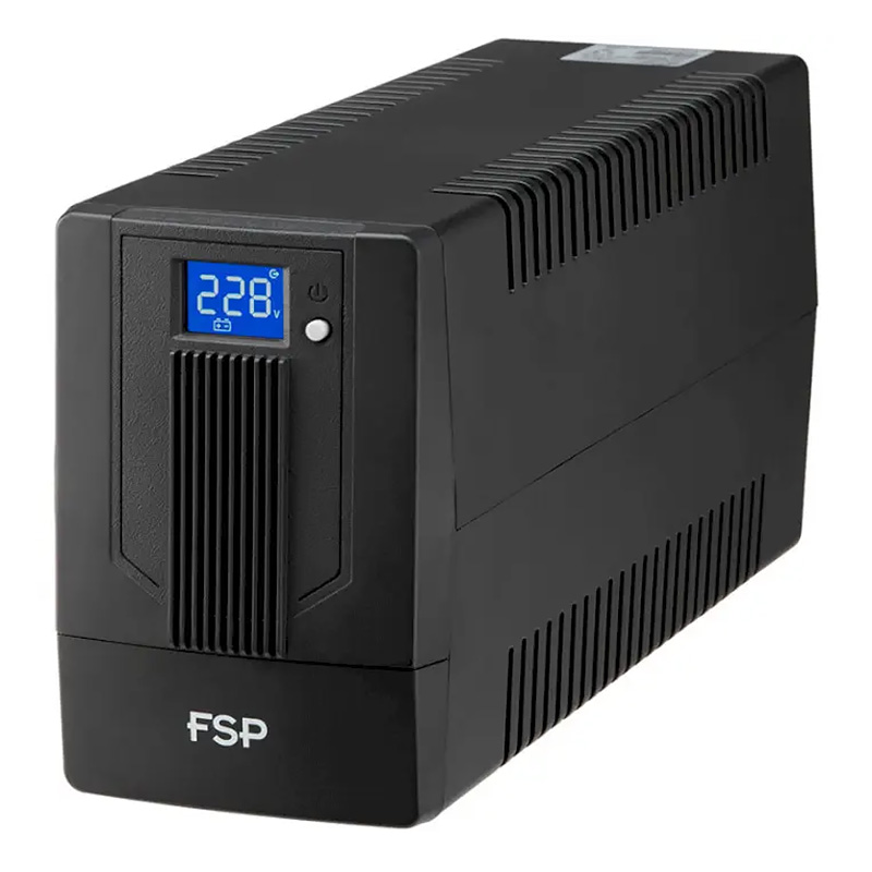 ДБЖ FSP iFP-800, 800ВА/480Вт, Lin-Int, LCD (дисплей), Schuko*2, USB, Black (PPF4802003) на малюнкі №2