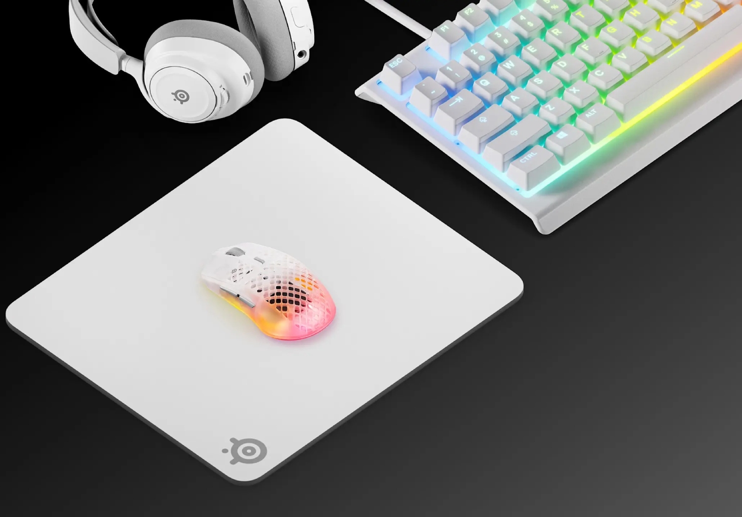 Ігрова поверхня SteelSeries QcK Heavy Large 450х400х6мм White (63480) Білий на малюнкі №4