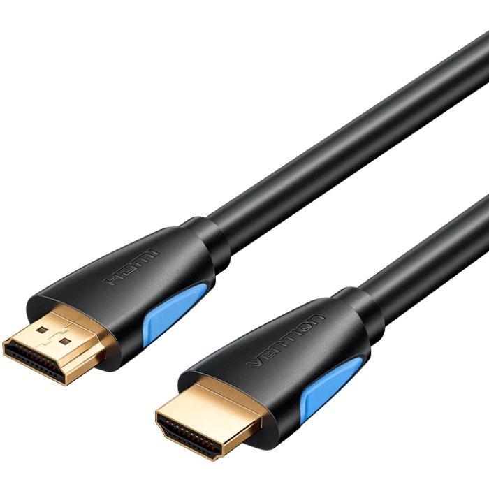 Кабель HDMI M - M, 3.0м, V2.0, 4K 60Гц, Gold-Plated, PVC Vention (VAA-M02-B300) на малюнкі №1