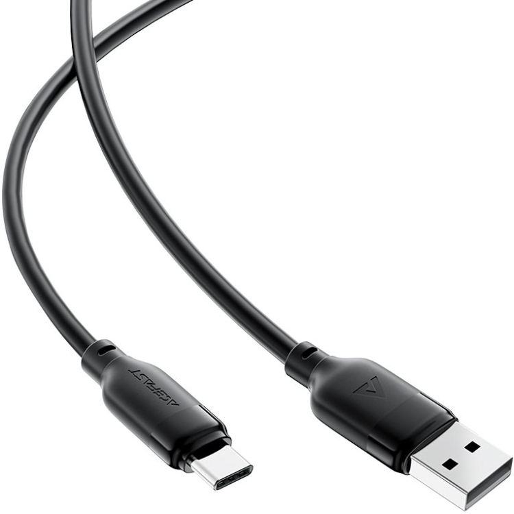 Кабель USB 2.0 AM-Type-C M, 1,2 м, 60W TPE C16-04 Acefast (6974316283812) Чорний на малюнкі №2