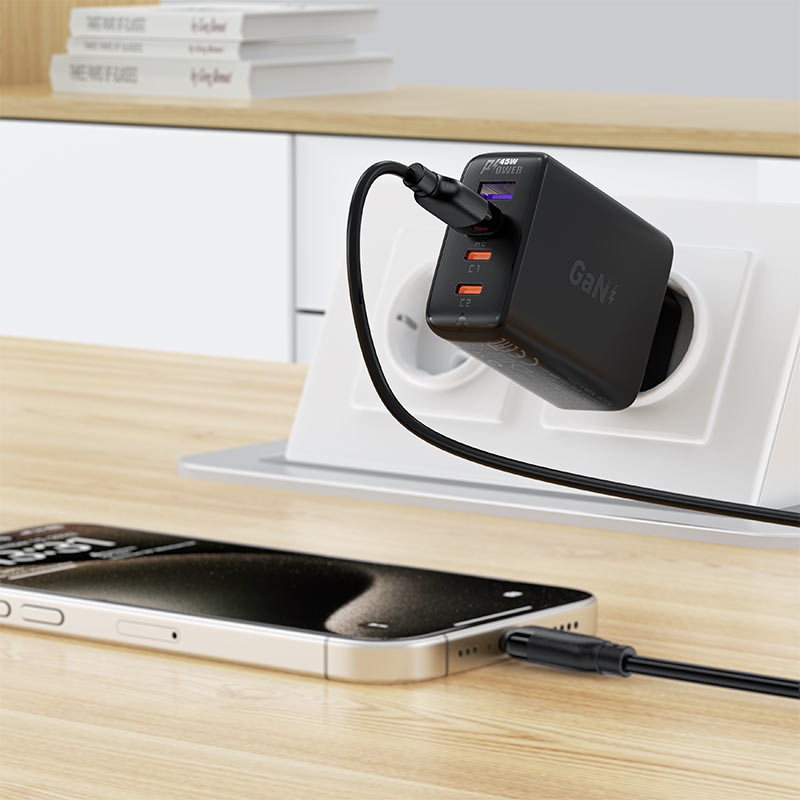 Кабель USB 2.0 AM-Type-C M, 1,2 м, 60W TPE C16-04 Acefast (6974316283812) Чорний на малюнкі №5