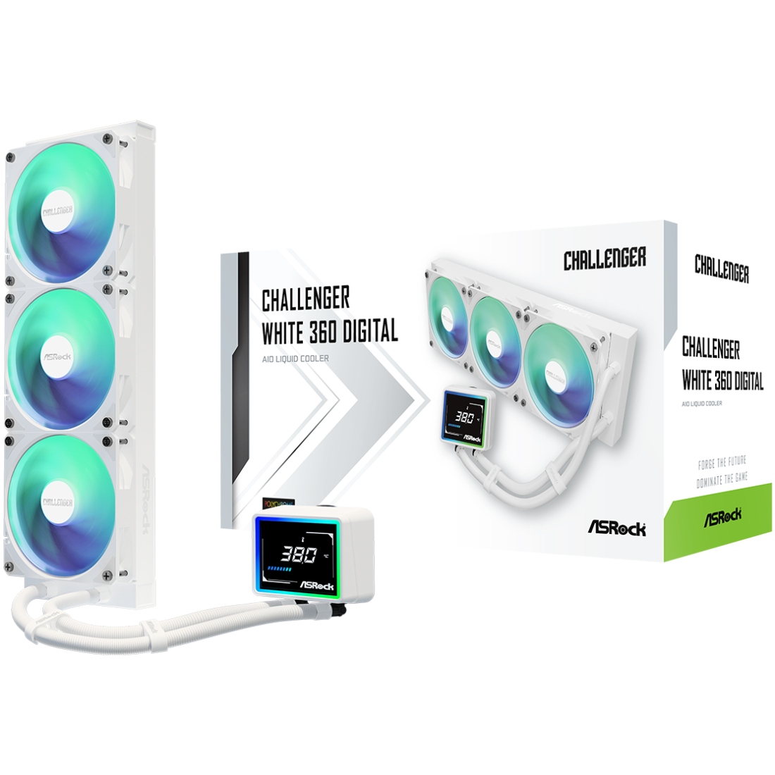 Система водяного охолодження ASRock Challenger White 360 Digital (Challenger White 360 Digi) на малюнкі №10