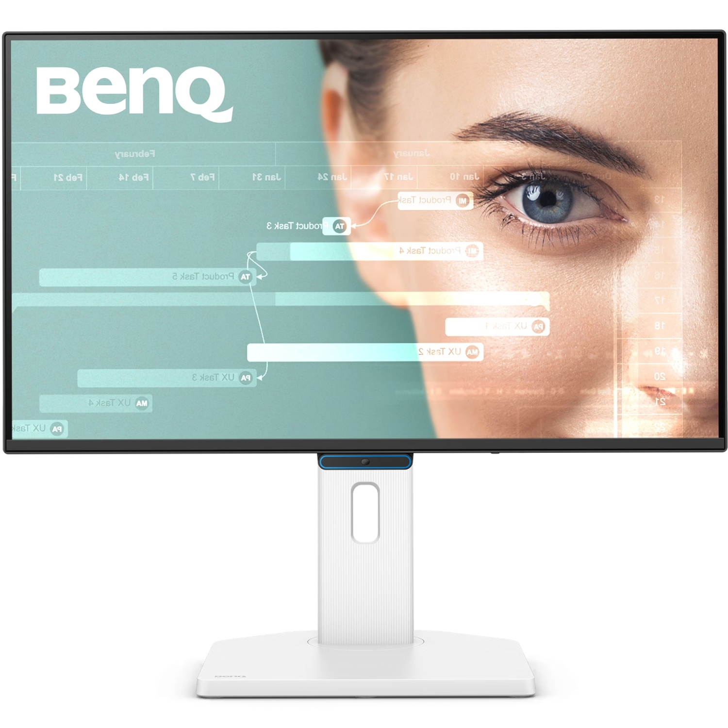 TFT 23.8 BenQ GW2490TC, IPS, 144hz, HDMI, DP, USB-C, HAS, колонки (9H.LNMLA.TBE) Білий на малюнкі №1