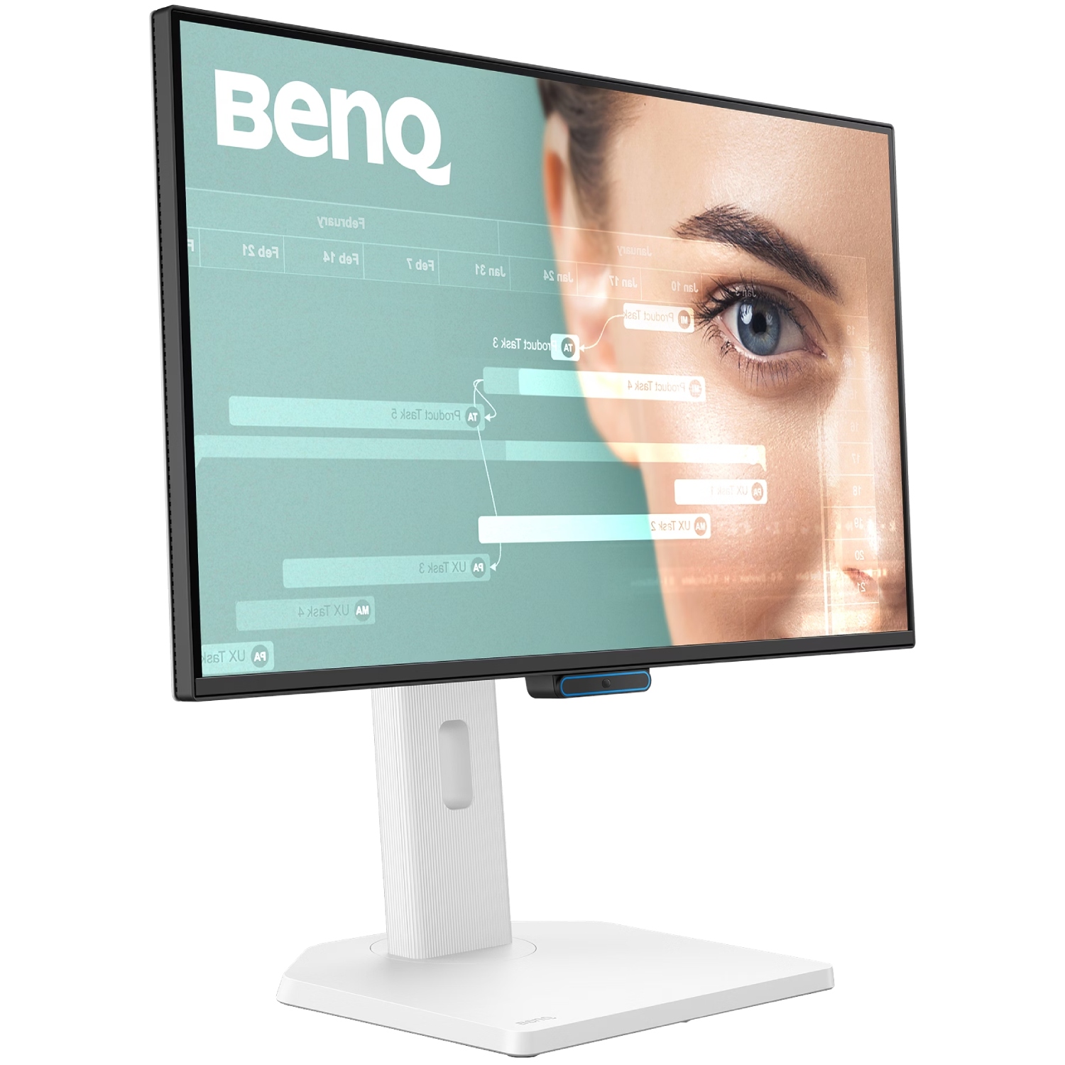 TFT 23.8 BenQ GW2490TC, IPS, 144hz, HDMI, DP, USB-C, HAS, колонки (9H.LNMLA.TBE) Білий на малюнкі №2