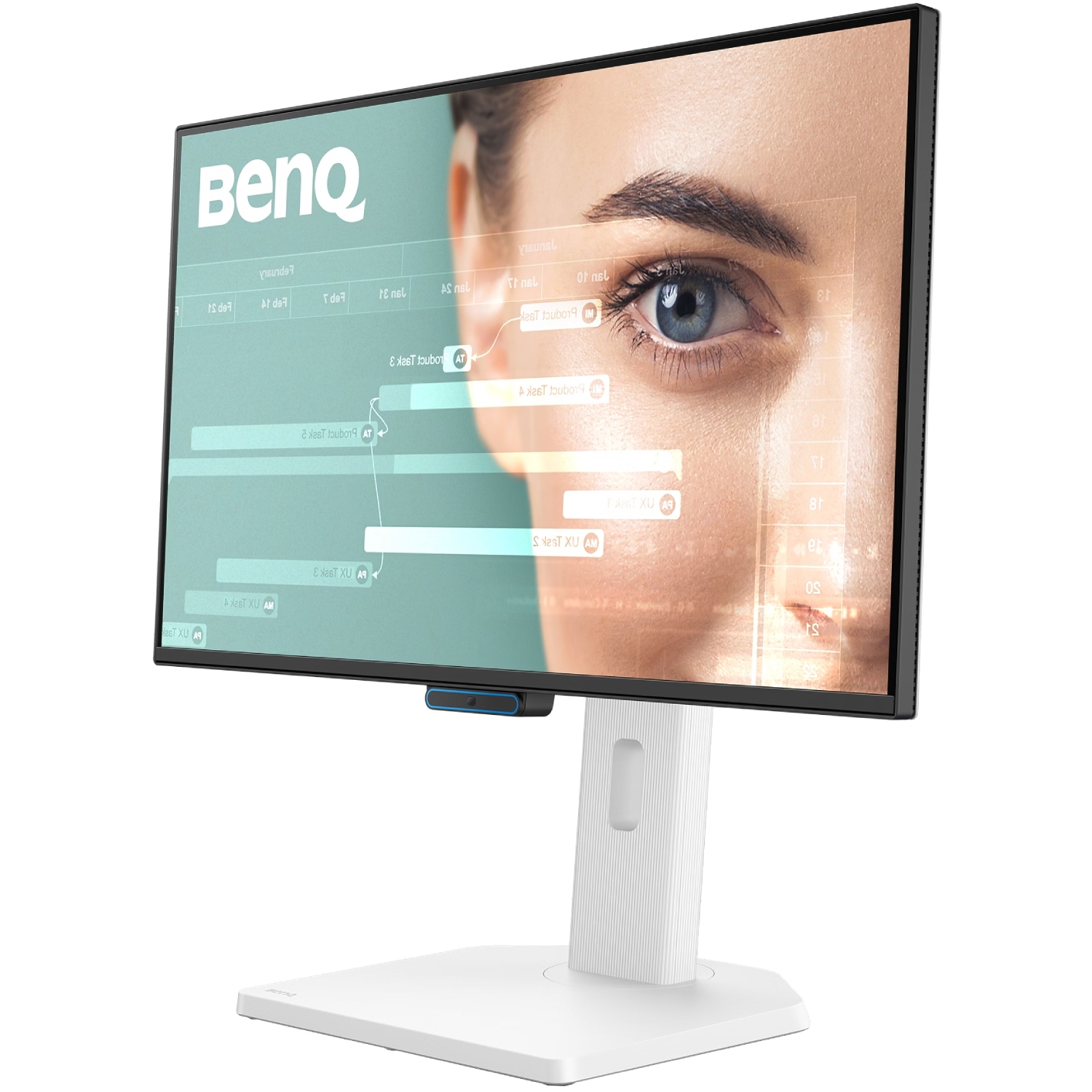 TFT 23.8 BenQ GW2490TC, IPS, 144hz, HDMI, DP, USB-C, HAS, колонки (9H.LNMLA.TBE) Білий на малюнкі №3