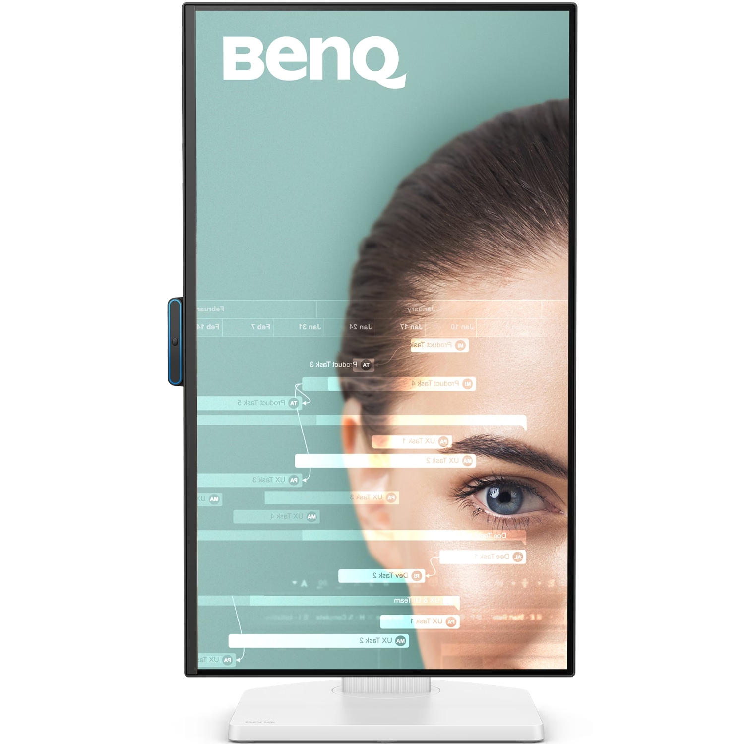 TFT 23.8 BenQ GW2490TC, IPS, 144hz, HDMI, DP, USB-C, HAS, колонки (9H.LNMLA.TBE) Білий на малюнкі №6