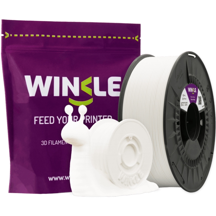 Пластик (Filament) WINKLE PLA HD 1кг, 1.75мм, льодовиковий (PHD01000175BLAGLAWNK) Білий на малюнкі №2