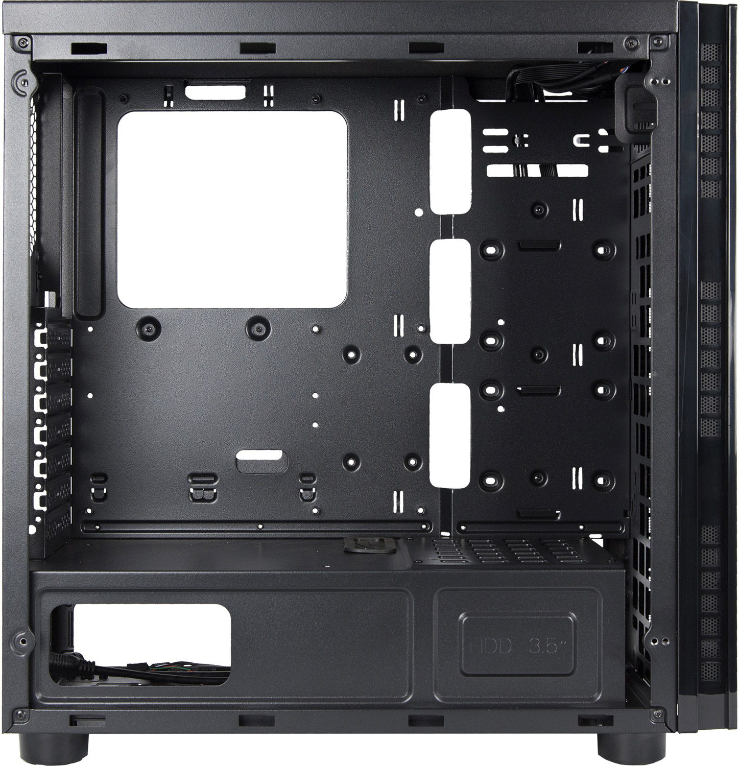 Корпус Chieftec HAWK ATX, без БЖ, Black (AL-02B-OP) Чорний на малюнкі №4