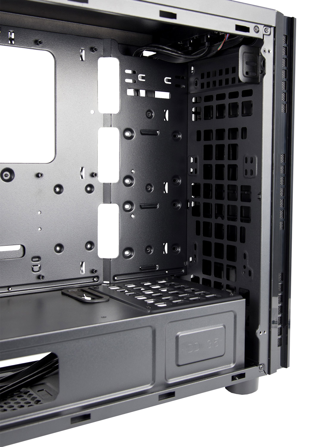 Корпус Chieftec HAWK ATX, без БЖ, Black (AL-02B-OP) Чорний на малюнкі №8