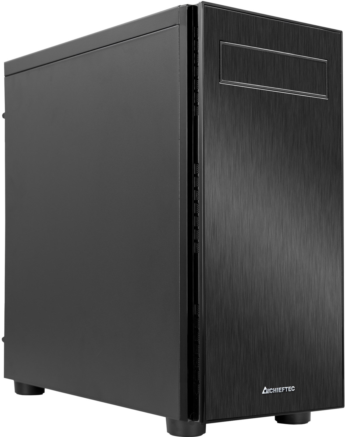 Корпус Chieftec HAWK ATX, без БЖ, Black (AL-02B-OP) Чорний на малюнкі №1