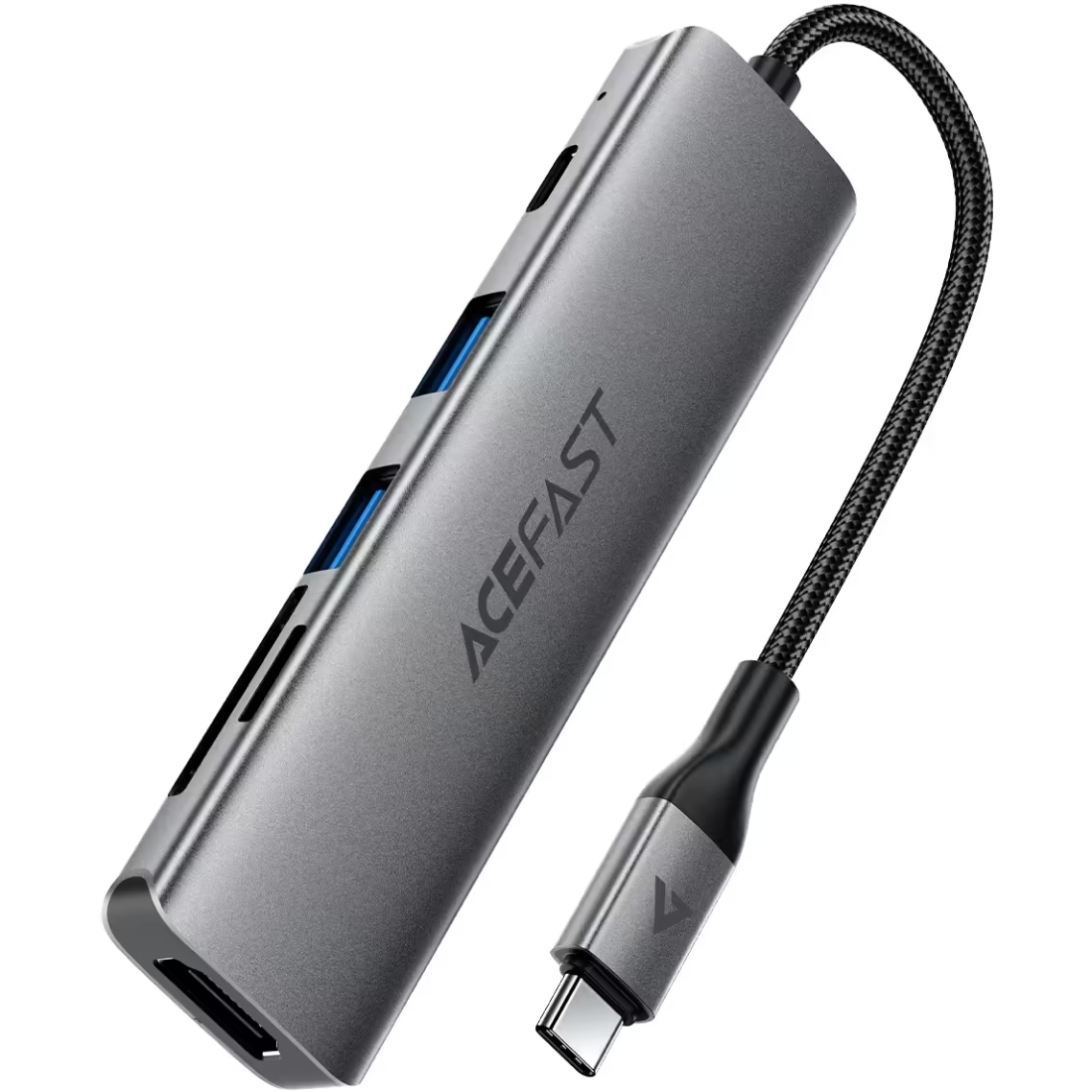 Док-станція USB3.0 Type-C -- HDMI4K@60Hz/2xUSB-A 3.0/TF/SD/USB-C 90W Hub 6-in-1 J18 Acefast (6974316285939) на малюнкі №2