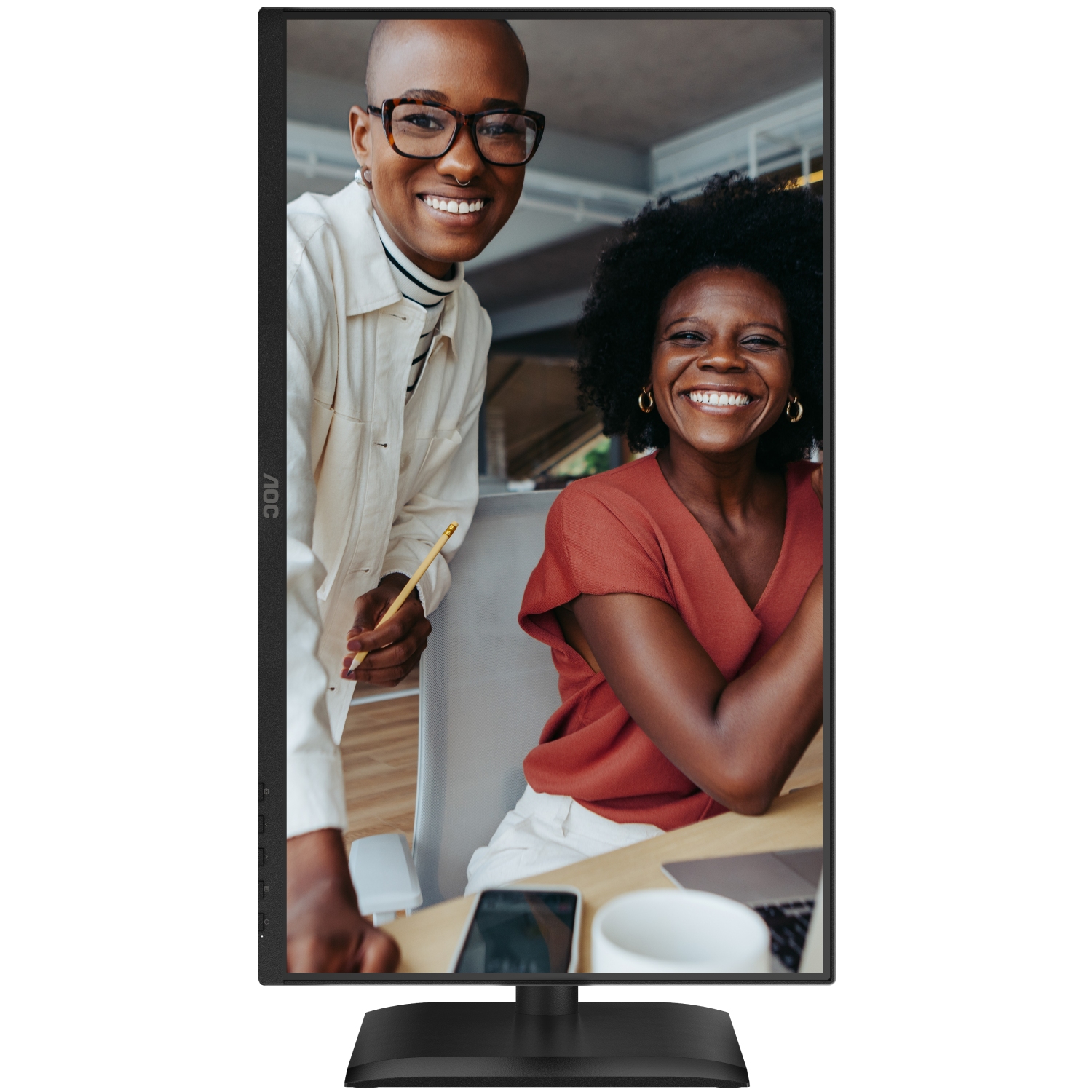 TFT 23.8 AOC 24E4U, IPS, 120Гц, HDMI, DP,USB-hub, HAS, Pivot, колонки (24E4U) Чорний на малюнкі №9