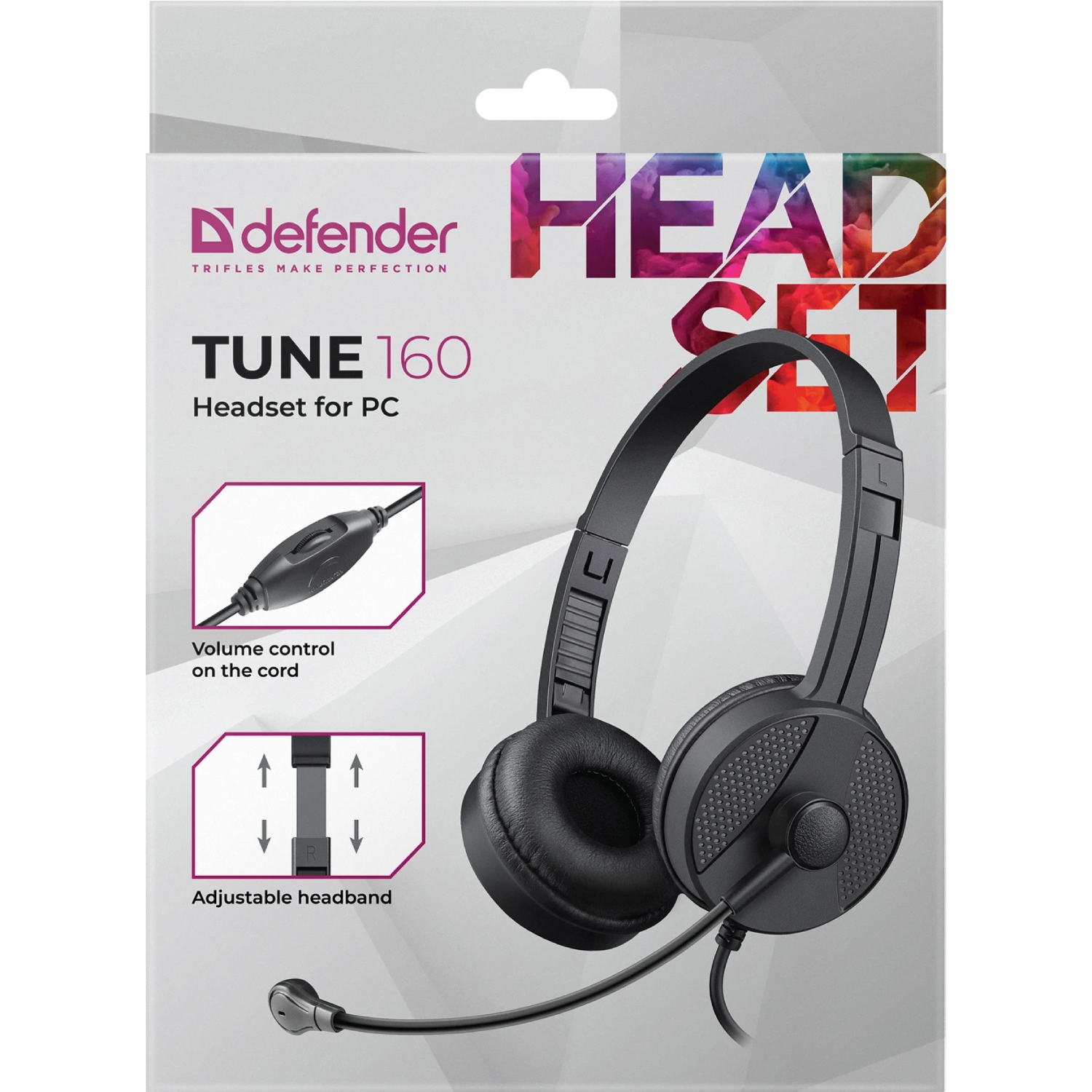 Гарнітура Defender Tune 160 2x3,5мм, 1,8м, чорна (63164) на малюнкі №7