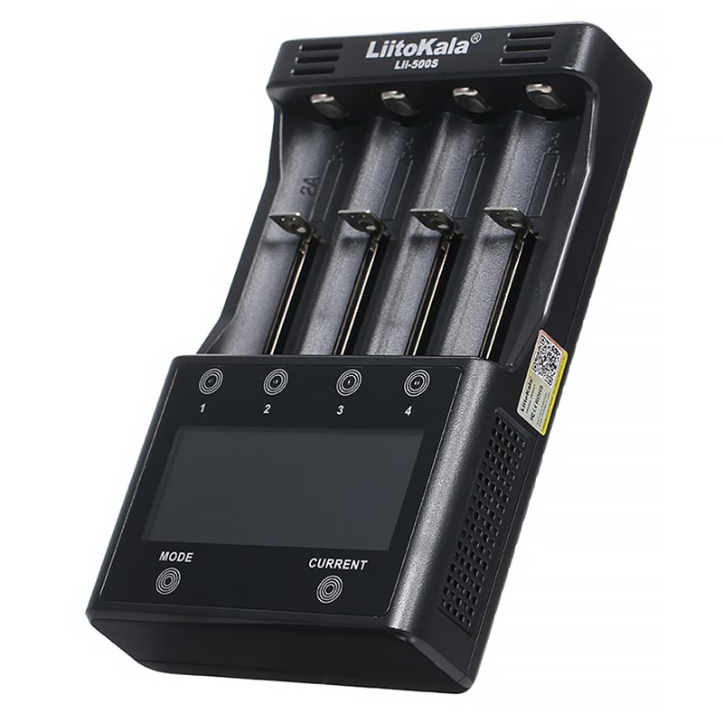 Зарядний пристрій LiitoKala Lii-500S, 4x(Lion/NiMH/NiCd), Power Bank, discharge function, display (Lii-500S) на малюнкі №1