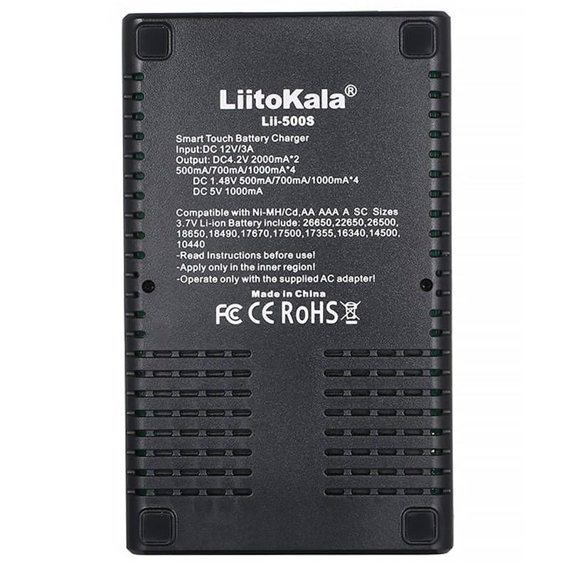 Зарядний пристрій LiitoKala Lii-500S, 4x(Lion/NiMH/NiCd), Power Bank, discharge function, display (Lii-500S) на малюнкі №4