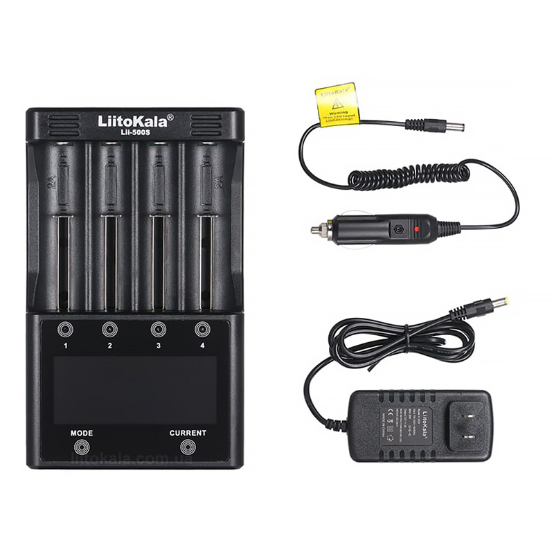Зарядний пристрій LiitoKala Lii-500S, 4x(Lion/NiMH/NiCd), Power Bank, discharge function, display (Lii-500S) на малюнкі №5