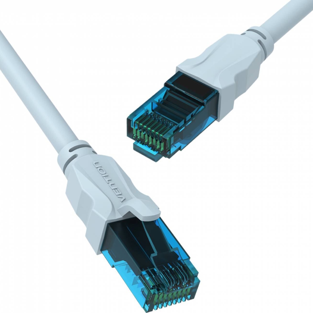 Патчкорд UTP Cat.5e ( 3.0м синій ), Vention (VAP-A10-S300) Сірий на малюнкі №3