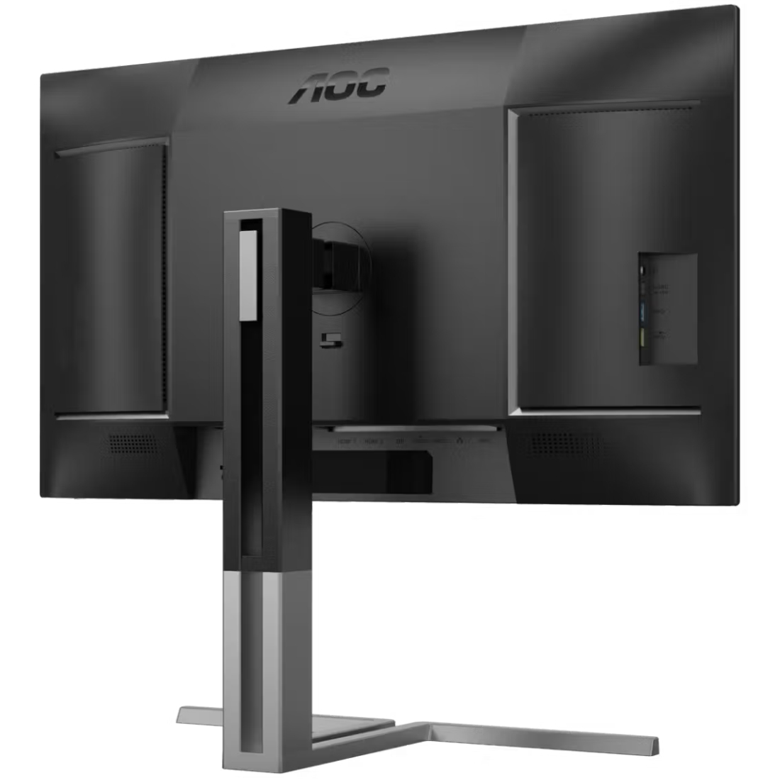 TFT 27 AOC U27U3CV, Nano IPS, 2хHDMI, DP, USB-C, USB-hub, HAS, Pivot, кол, чорно-срібл (U27U3CV) чорний з сірим на малюнкі №5
