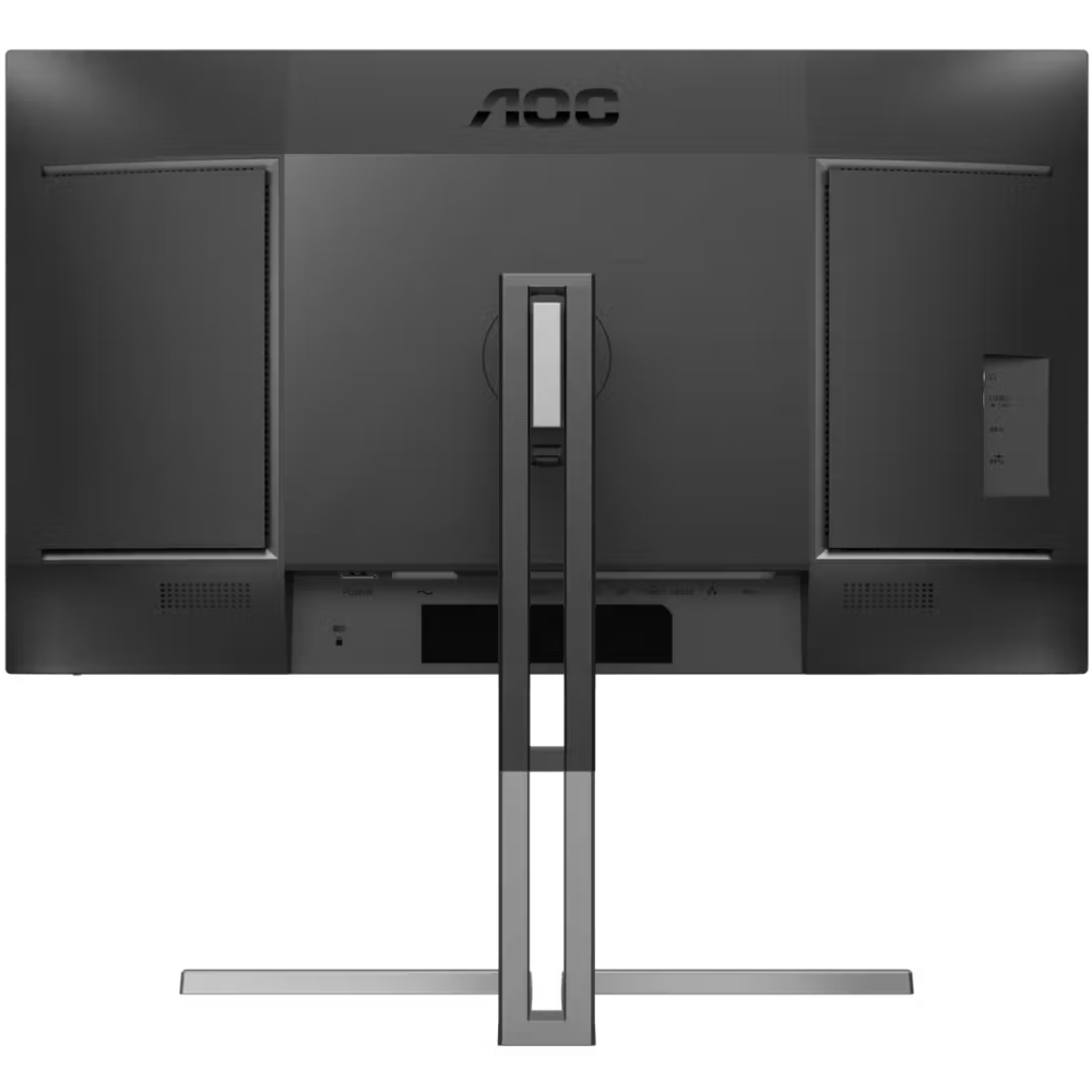 TFT 27 AOC U27U3CV, Nano IPS, 2хHDMI, DP, USB-C, USB-hub, HAS, Pivot, кол, чорно-срібл (U27U3CV) чорний з сірим на малюнкі №6
