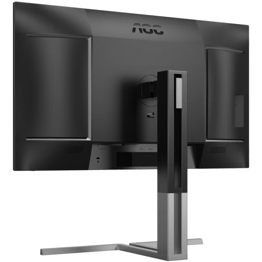 TFT 27 AOC U27U3CV, Nano IPS, 2хHDMI, DP, USB-C, USB-hub, HAS, Pivot, кол, чорно-срібл (U27U3CV) чорний з сірим на малюнкі №7