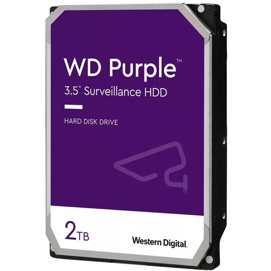 HDD 2TB, 5400rpm, WD Purple, 256M, SATA III (WD23PURZ) на малюнкі №1
