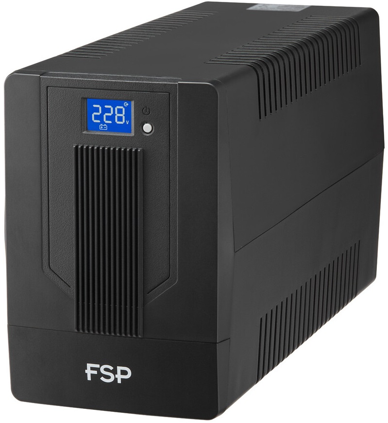 ДБЖ FSP iFP-1000, 1000ВА/600Вт, Lin-Int, LCD (дисплей), Schuko*4, USB, Black (PPF6001306) на малюнкі №2