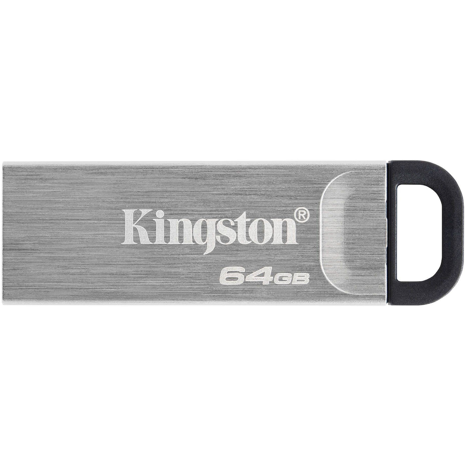 USB Flash Kingston 64GB USB 3.2 Gen 1 DataTraveler Kyson Metal, Retail (DTKN/64GB#) Сріблястий на малюнкі №1