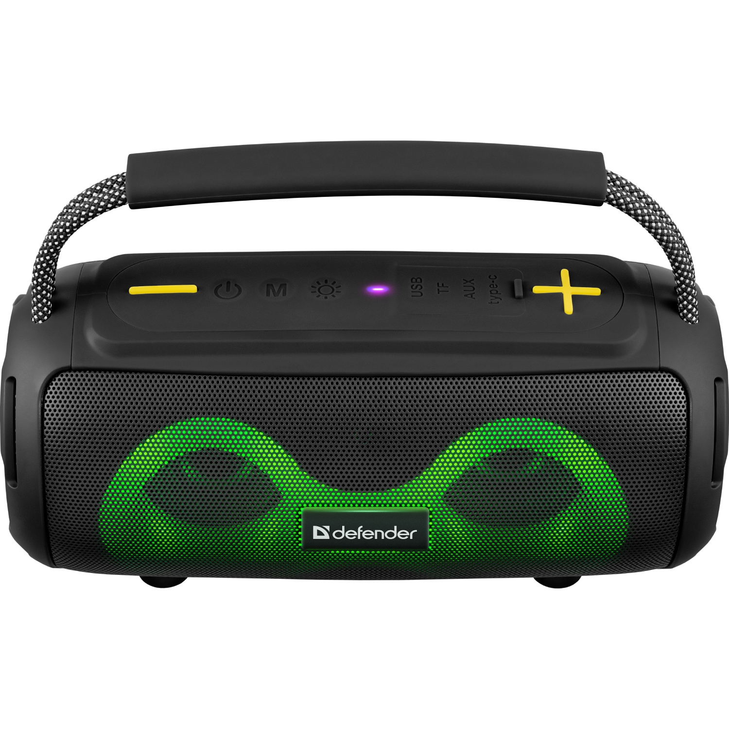 Акустична система 1.0 Defender S450, 10Вт RGB/BT/FM/USB/TF/AUX/TWS чорна (65451) на малюнкі №6