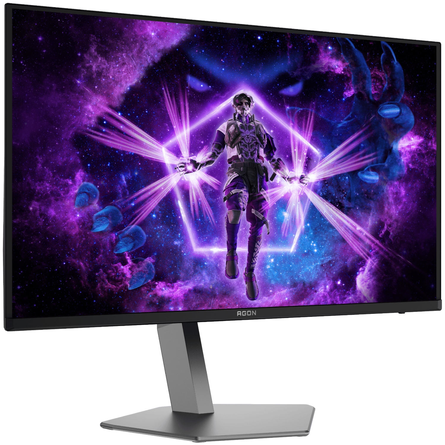 TFT 31.5 AOC AG326UD, QD-OLED, UHD 4K, 165hz, 0,03мс, HDMIx2, DP, USB-hub, HAS, Pivot,колю,чорний (AG326UD) Темно-Сірий на малюнкі №2