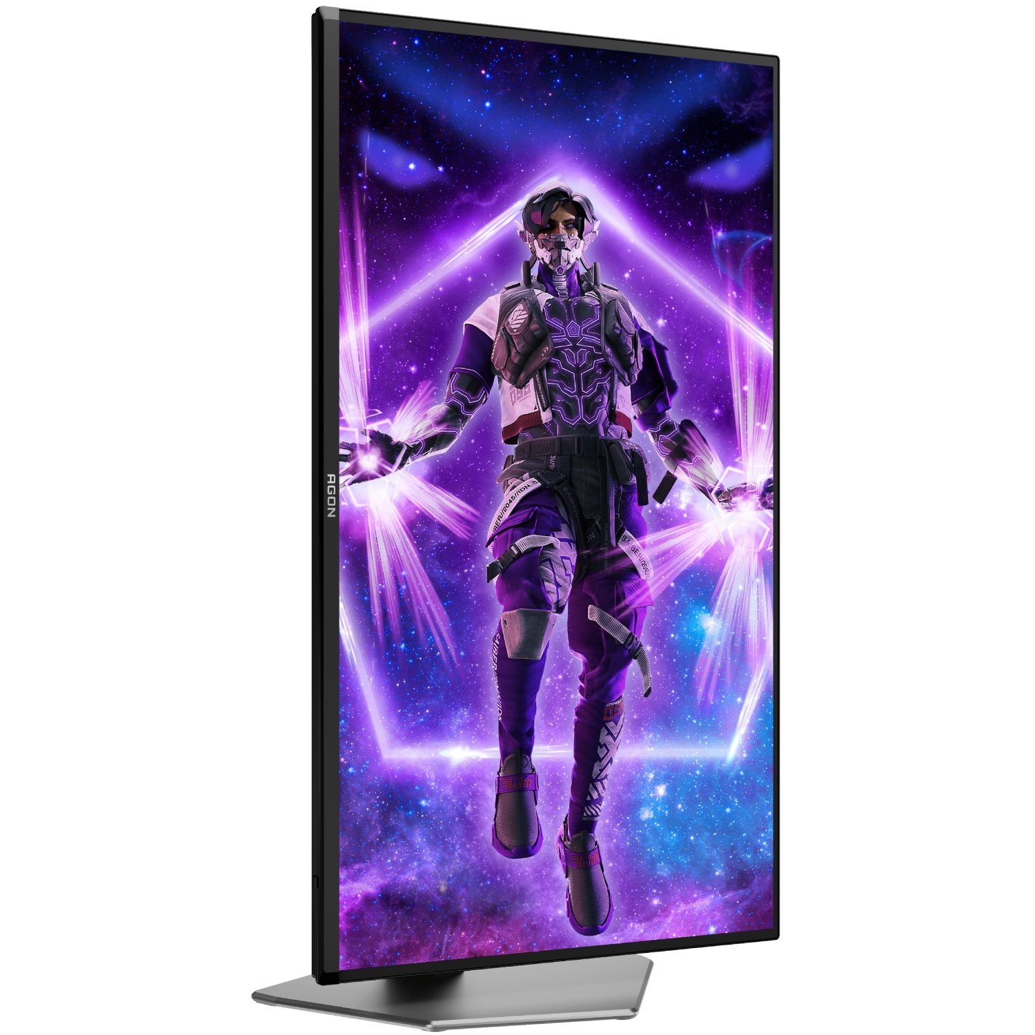 TFT 31.5 AOC AG326UD, QD-OLED, UHD 4K, 165hz, 0,03мс, HDMIx2, DP, USB-hub, HAS, Pivot,колю,чорний (AG326UD) Темно-Сірий на малюнкі №12